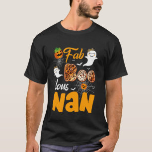 T-shirt Costume d'Halloween effrayant Fab Boo Lous Nan Léo