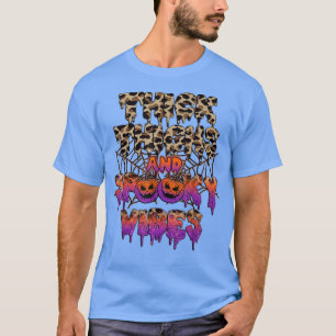 T-shirt Costume d'Halloween Éffrayant Vibes Épais