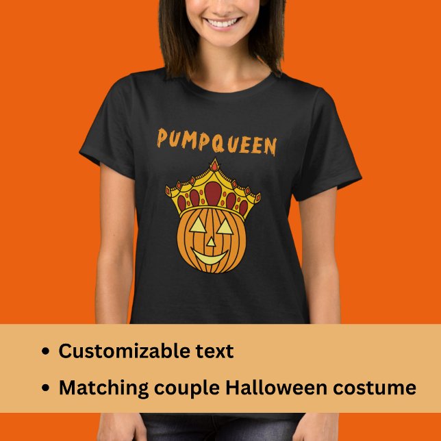 T-shirt Costume d'Halloween en couple avec un Citrouille d (Créateur téléchargé)