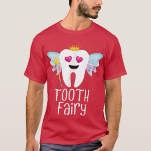 T-shirt Costume d'Halloween Fée dent Enfants Amusants Adul