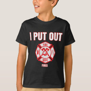 T-shirt Costume d'Halloween Funny pompier J'ai mis le feu