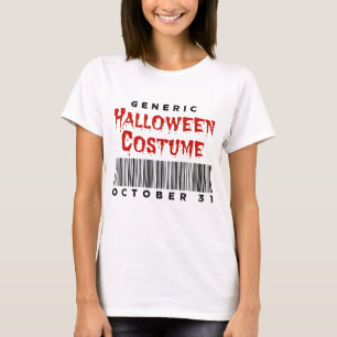 T-shirt Costume d'Halloween Générique Code-Barres 31 octob