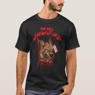 T-shirt Costume d'Halloween Head Werewolf Head