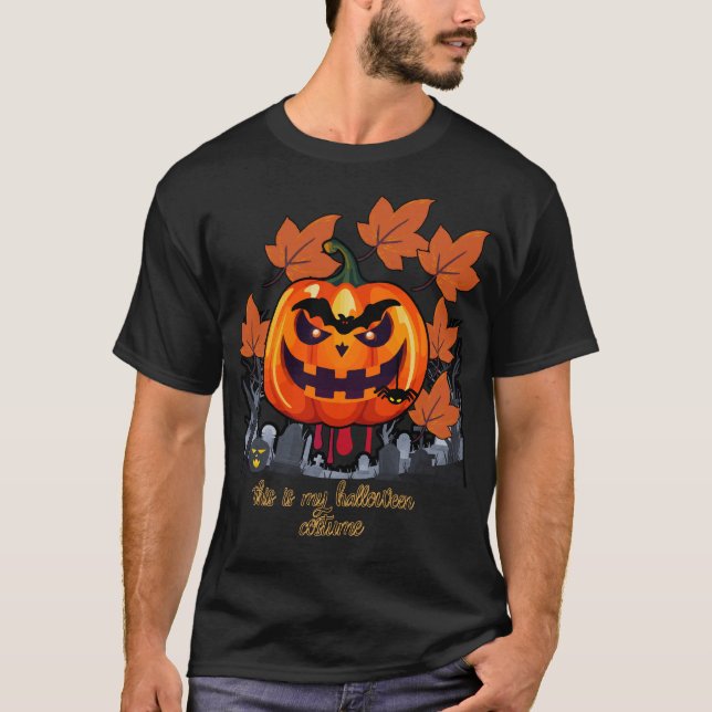 T-shirt Costume d'Halloween Hommes Femmes Drôle Halloween  (Devant)