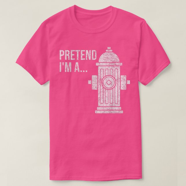 T-shirt Costume d'Halloween Hydrant Feu Faire semblant d'ê (Design devant)