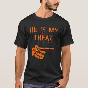 T-shirt Costume D'Halloween Il Est Ma Treat