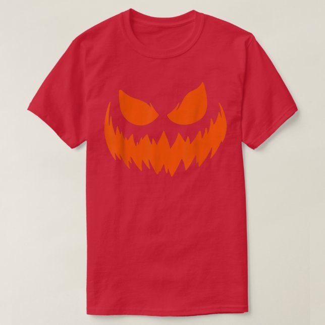 T-shirt Costume d'Halloween Jack O'Lantern Citrouille Visa (Design devant)