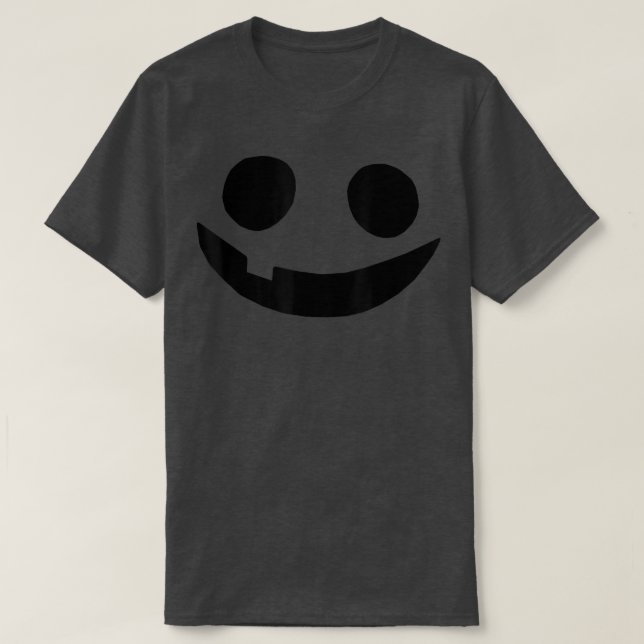 T-shirt Costume d'Halloween Jack O'Lantern Citrouille visa (Design devant)