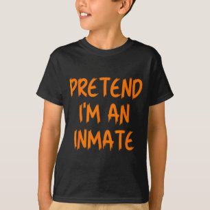 T-shirt Costume d'Halloween Je suis un détenu Enfants pare