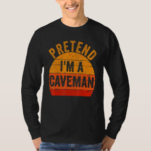 T-shirt Costume d'Halloween Lazy Faire semblant d'être un