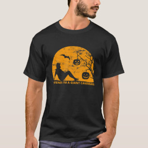 T-shirt Costume d'Halloween Lazy Faire semblant d'être un