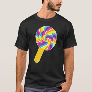 T-shirt Costume d'Halloween Lollipop Rainbow Sucker Candy