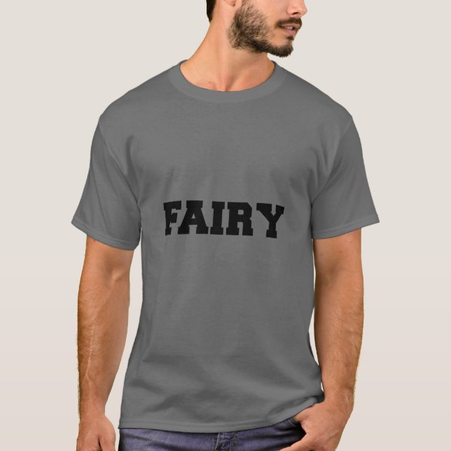 T-shirt Costume d'Halloween Mot Fée (Devant)