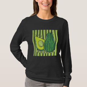 T-shirt Costume d'Halloween paresseux végan d'avocat