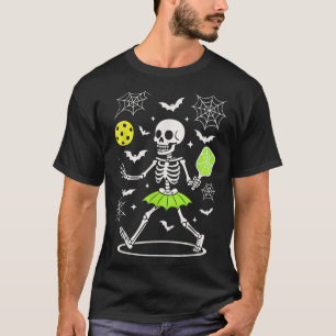 T-shirt Costume d'Halloween Pickleball, Saison Éffrayante