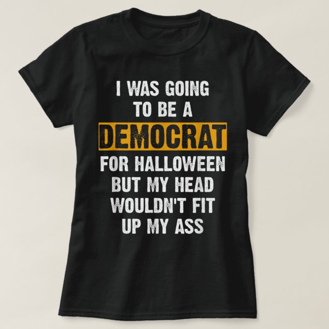 T-shirt Costume d'Halloween politique drôle I anti-libéral (Design devant)