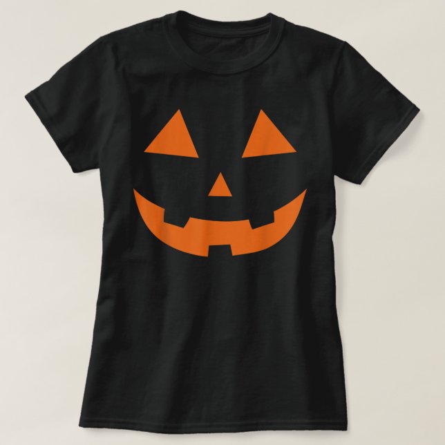 T-shirt Costume d'halloween pour citrouille Jack-o'-lanter (Design devant)