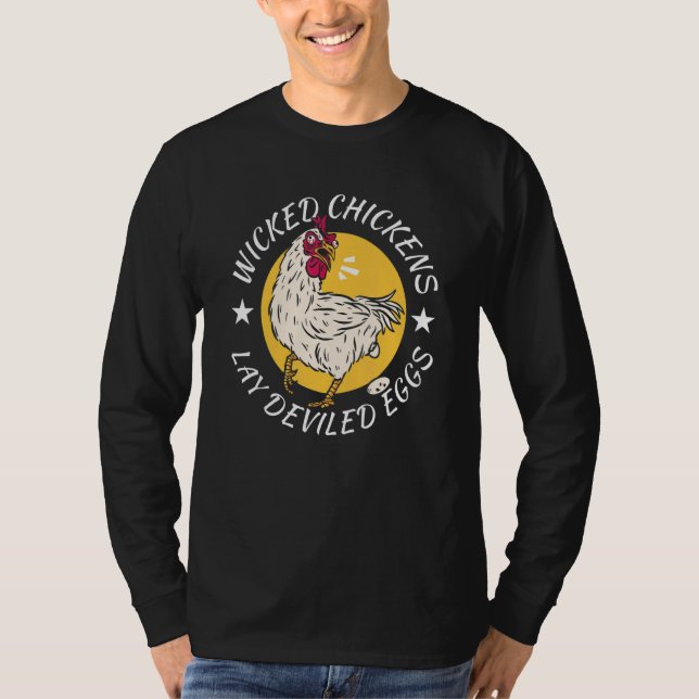 T-shirt Costume d'Halloween pour les poulets pervers (Devant)