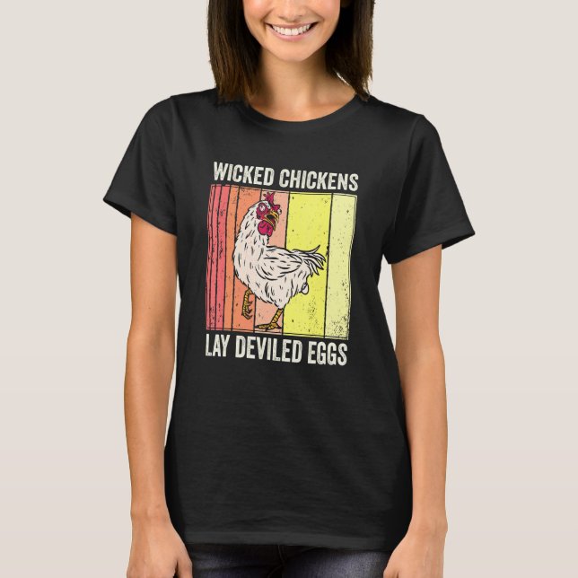 T-shirt Costume d'Halloween pour les poulets pervers (Devant)