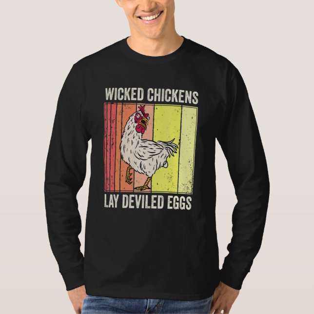 T-shirt Costume d'Halloween pour les poulets pervers (Devant)