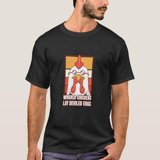 T-shirt Costume d'Halloween pour les poulets pervers (Devant)