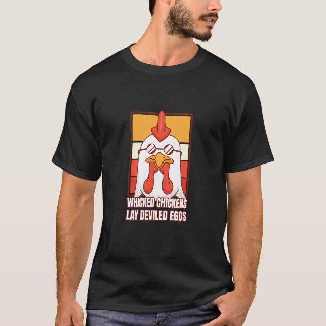 T-shirt Costume d'Halloween pour les poulets pervers (Devant)