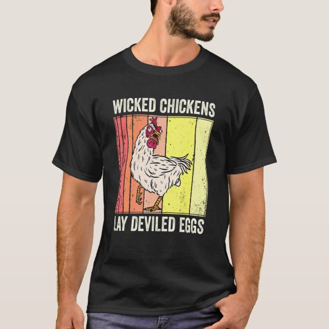 T-shirt Costume d'Halloween pour les poulets pervers (Devant)