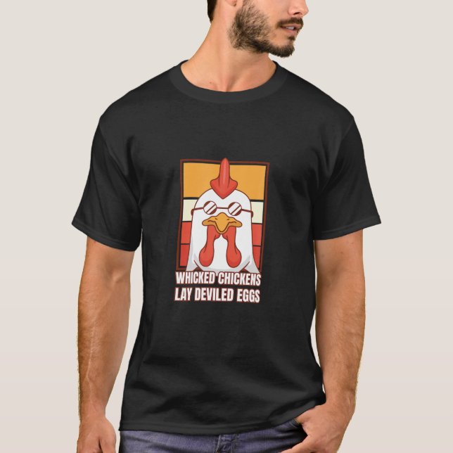 T-shirt Costume d'Halloween pour les poulets pervers (Devant)