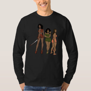 T-shirt Costume d'Halloween Reine Noire Melanin Girls Magi