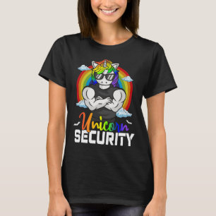 T-shirt Costume d'Halloween Unicorne Sécurité Famille Corr