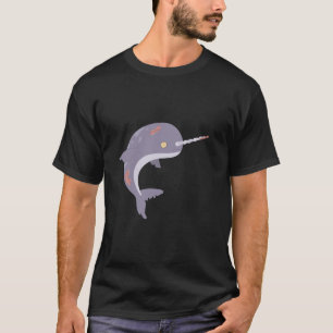 T-shirt Costume d'Halloween Zombie Narwhal drôle