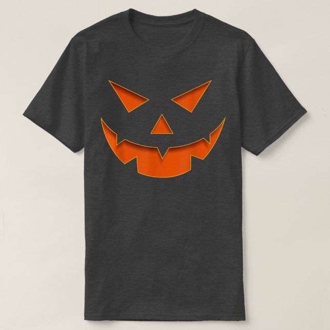 T-shirt Costume d'horreur du Citrouille Jack-o'-lantern Ha (Design devant)