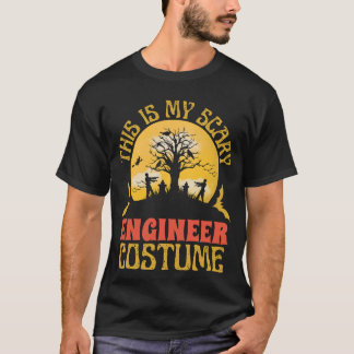 T-shirt Costume d'ingénieur drôle et effrayant Halloween