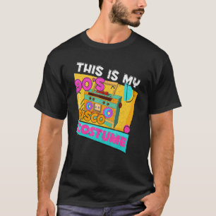 T-shirt Costume Disco des années 90 1990 Musique Rétro des