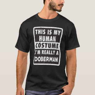 T-shirt Costume Doberman Helloween Doberman Costume Doberm