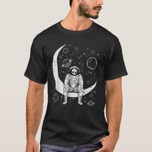 T-shirt Costume drôle d'astronaute squelette Halloween Hom