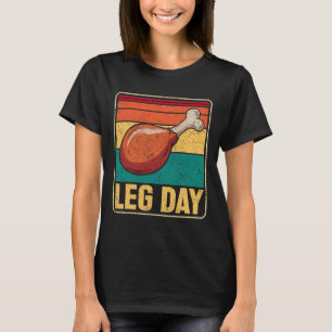 T-shirt Costume drôle de jour de jambes Jour de la dinde P