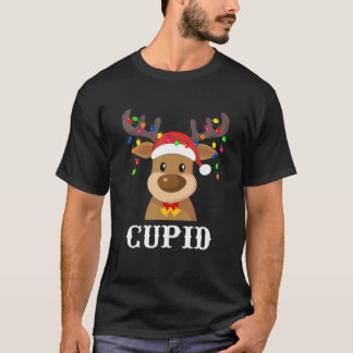 T-shirt Costume du groupe père Noël Reindeer Cupid Xmas