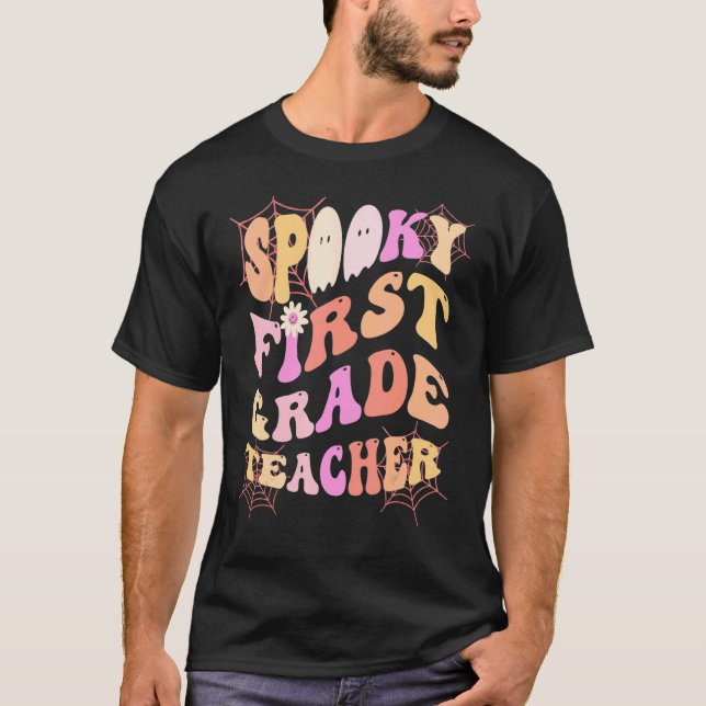 T-shirt Costume éffrayant D'ENSEIGNANT DE 1ÈRE CLASSE C'Es (Devant)