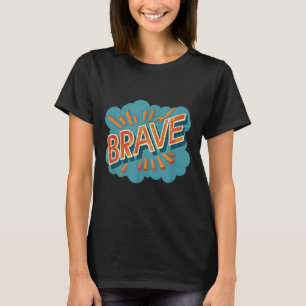 T-shirt Costume Emblème Brave Pour Garçons Et Filles Cool