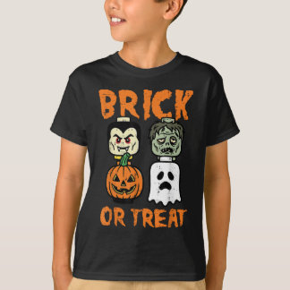 T-shirt Costume en blocs de construction Halloween Brick O