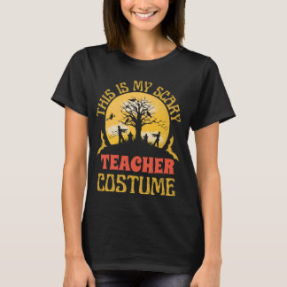 T-shirt Costume enseignant drôle et effrayant pour Hallowe