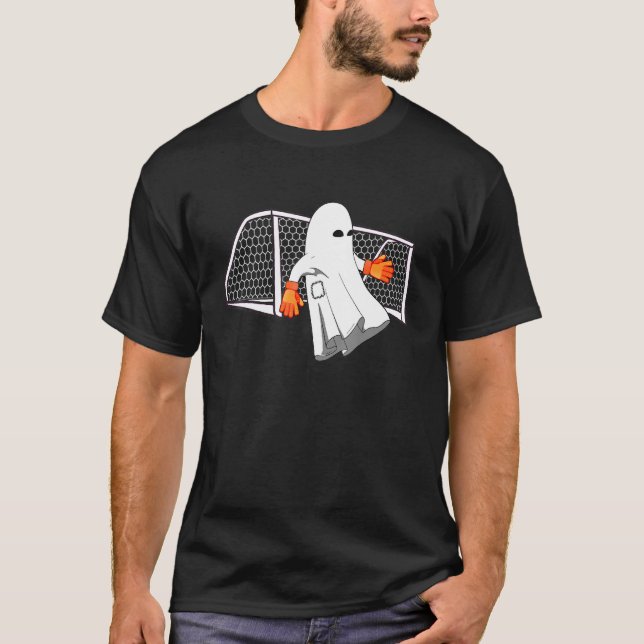 T-shirt Costume fantôme pour gardien de but de l'Halloween (Devant)