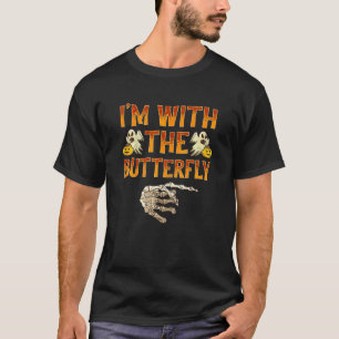 T-shirt Costume femme I'm With The Butterfly Halloween