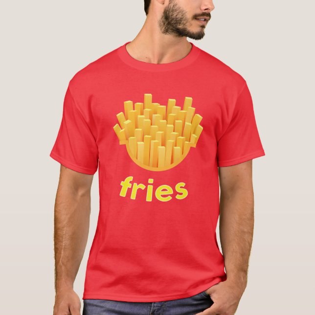 T-shirt Costume Français Fries Costume Français Fry (Devant)