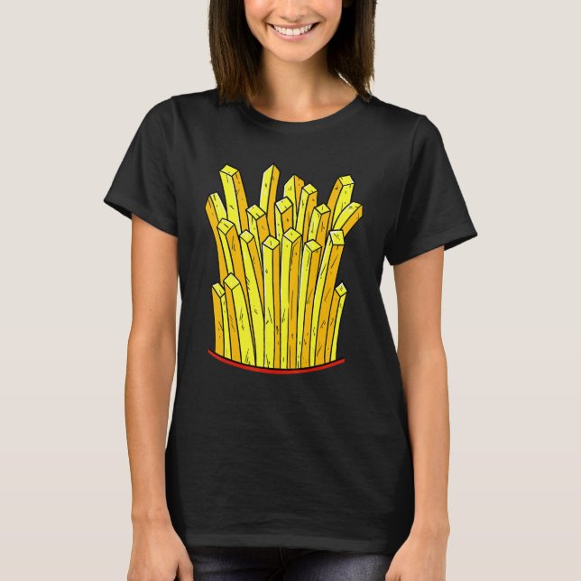 T-shirt Costume Fries Français Restauration rapide Fry Fra (Devant)