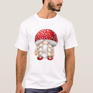 T-shirt Costume Gnome Drôle Pour Grand-Mère En Tabouret Av