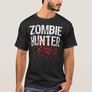 T-shirt Costume Halloween Chasseur Zombie Lazy Facile