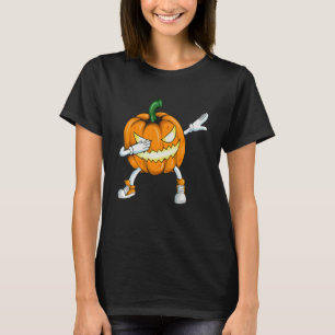 T-shirt Costume Halloween Dab Tête de citrouille fait Dab