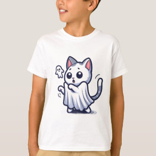 T-shirt Costume Halloween Ghost Kitty